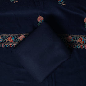 3pc Embroidered Wool Unstitched Dress Material Suit Set 79