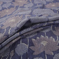 Handwoven Merino Wool Floral Hand Block Sanganeri Print Fabric 09