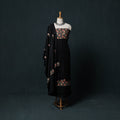 3pc Embroidered Wool Unstitched Dress Material Suit Set 81