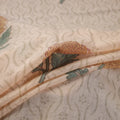 Handwoven Merino Wool Floral Hand Block Sanganeri Print Fabric 08