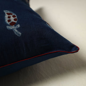 Nandana Hand Block Print Cushion Cover (16 x 16 in) 35