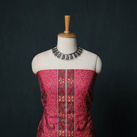 3pc Heavy Chain Stitch Embroidered Wool Unstitched Dress Material Suit Set 82