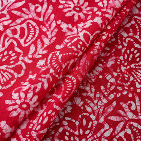  Cotton Pink Hand Batik Print Fabric