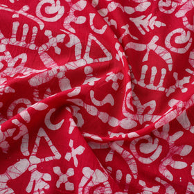  Cotton Pink Hand Batik Print Fabric