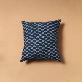 Kutch Tagai Patchwork Ajrakh Mashru Silk Cushion Cover (16 x 16 in) 03