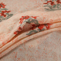 Handwoven Merino Wool Floral Hand Block Sanganeri Print Fabric 02