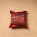 Kutch Tagai Patchwork Ajrakh Mashru Silk Cushion Cover (16 x 16 in) 10