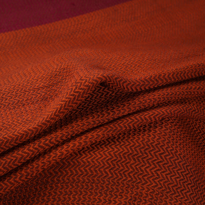 Maroon - Kumaun Handwoven Merino Woolen Fabric 04