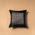 Kutch Tagai Patchwork Ajrakh Mashru Silk Cushion Cover (16 x 16 in) 12
