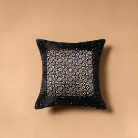 Kutch Tagai Patchwork Ajrakh Mashru Silk Cushion Cover (16 x 16 in) 12