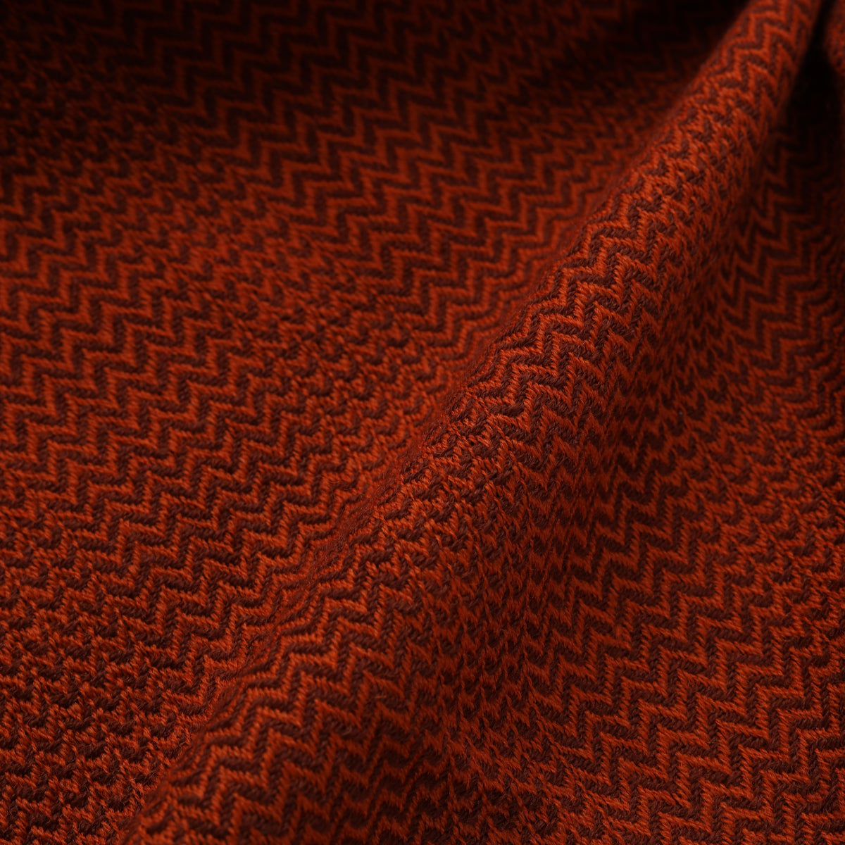 Maroon - Kumaun Handwoven Merino Woolen Fabric 04
