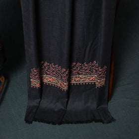 3pc Heavy Chain Stitch Embroidered Wool Unstitched Dress Material Suit Set 89