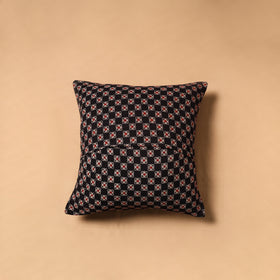 Kutch Tagai Patchwork Ajrakh Mashru Silk Cushion Cover (16 x 16 in) 12