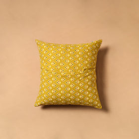 Kutch Tagai Patchwork Ajrakh Mashru Silk Cushion Cover (16 x 16 in) 13