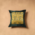 Kutch Tagai Patchwork Ajrakh Mashru Silk Cushion Cover (16 x 16 in) 14