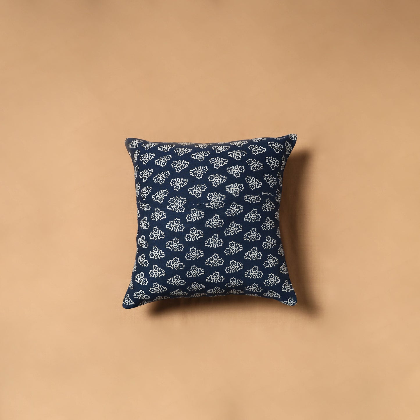 Kutch Tagai Patchwork Ajrakh Mashru Silk Cushion Cover (12 x 12 in) 15