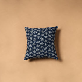 Kutch Tagai Patchwork Ajrakh Mashru Silk Cushion Cover (12 x 12 in) 15