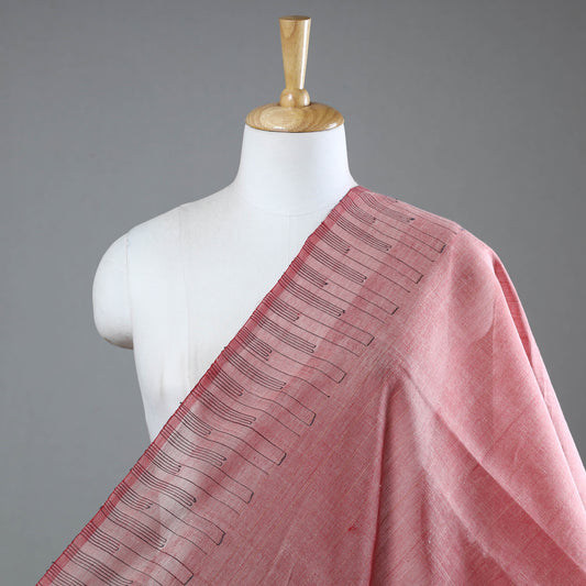 Pink - Godavari Jamdani Pure Handloom Cotton Fabric 13