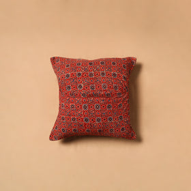 Kutch Tagai Patchwork Ajrakh Mashru Silk Cushion Cover (12 x 12 in) 16