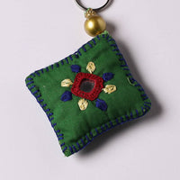 Handmade Mirror & Threadwork Keychain 118