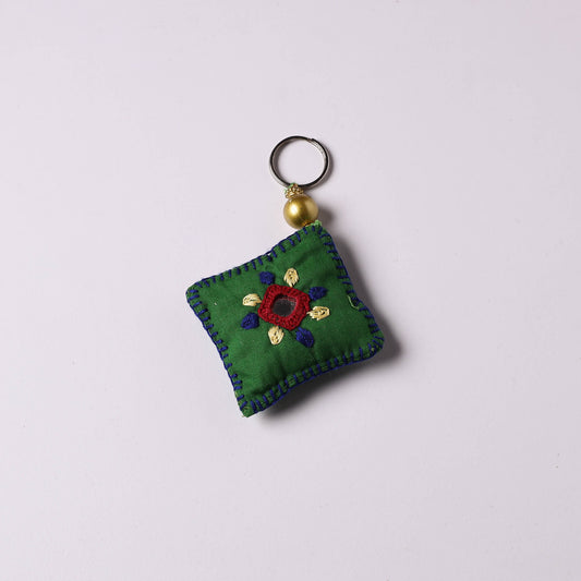 Handmade Mirror & Threadwork Keychain 118