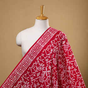  Cotton Pink Hand Batik Print Fabric