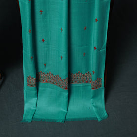 3pc Heavy Embroidered Wool Unstitched Dress Material Suit Set 46