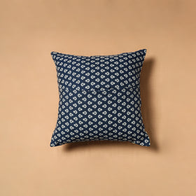 Kutch Tagai Patchwork Ajrakh Cotton Cushion Cover (16 x 16 in) 19