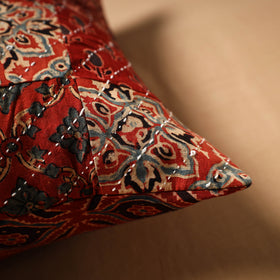Kutch Tagai Patchwork Ajrakh Cotton Cushion Cover (16 x 16 in) 21