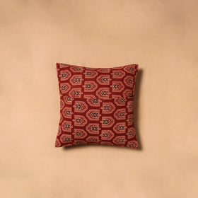 Kutch Tagai Patchwork Ajrakh Cotton Cushion Cover (12 x 12 in) 23