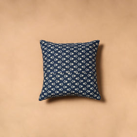 Kutch Tagai Patchwork Ajrakh Cotton Cushion Cover (12 x 12 in) 24