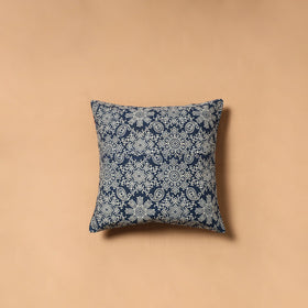 Kutch Tagai Patchwork Ajrakh Cotton Cushion Cover (12 x 12 in) 25