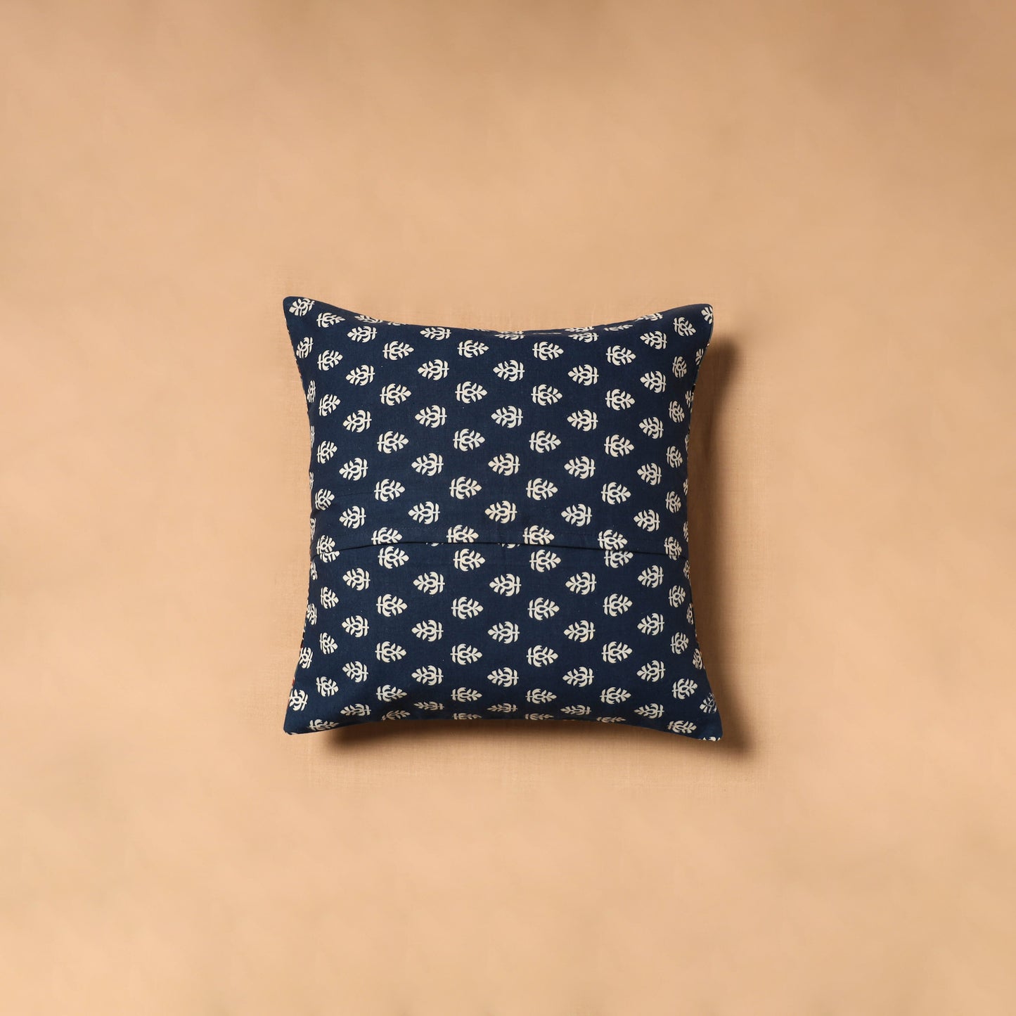 Kutch Tagai Patchwork Ajrakh Cotton Cushion Cover (12 x 12 in) 26