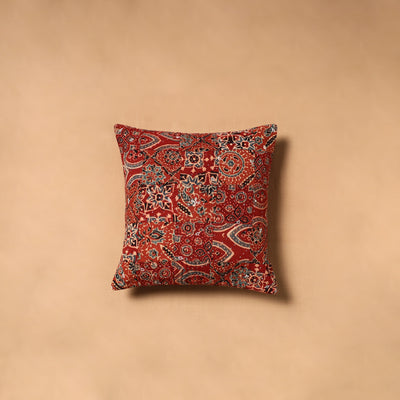 Kutch Tagai Patchwork Ajrakh Cotton Cushion Cover (12 x 12 in) 27