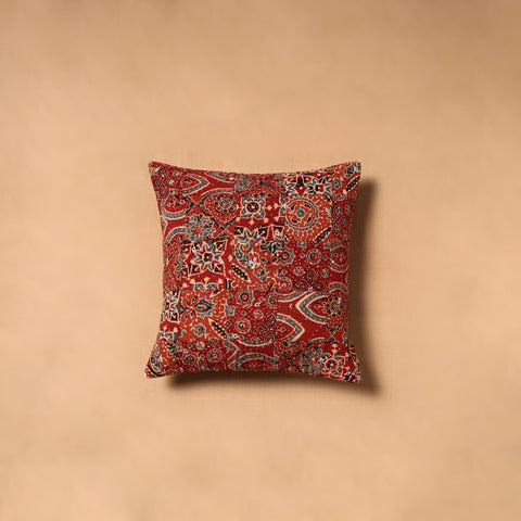 Kutch Tagai Patchwork Ajrakh Cotton Cushion Cover (12 x 12 in) 27