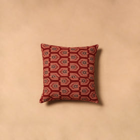 Kutch Tagai Patchwork Ajrakh Cotton Cushion Cover (12 x 12 in) 27