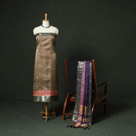 Mangalagiri Handloom Silk Cotton 3pc Unstitched Dress Material Suit Set 04