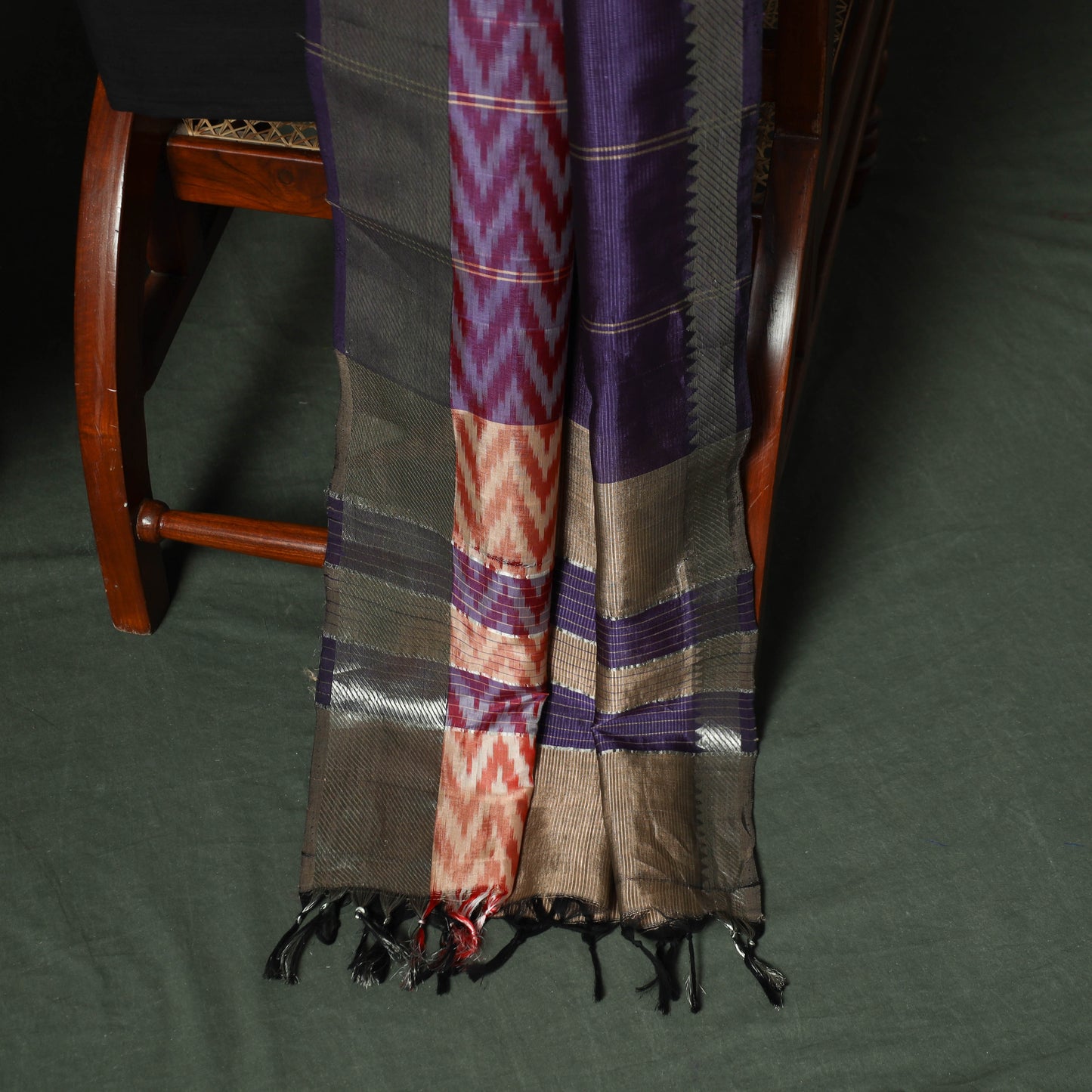 Mangalagiri Handloom Silk Cotton 3pc Unstitched Dress Material Suit Set 04