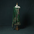 Green - Hand Embroidered Cotton 3pc Unstitched Dress Material 57