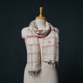 Burdwan Jamdani Handloom Linen Stole 01