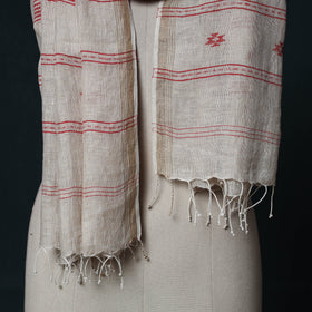 Burdwan Jamdani Handloom Linen Stole 01