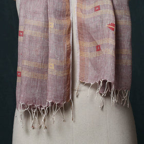 Burdwan Jamdani Handloom Linen Stole 03