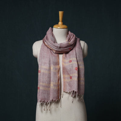 Burdwan Jamdani Handloom Linen Stole 03