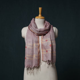 Burdwan Jamdani Handloom Linen Stole 03