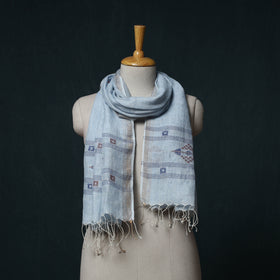 Burdwan Jamdani Handloom Linen Stole 05