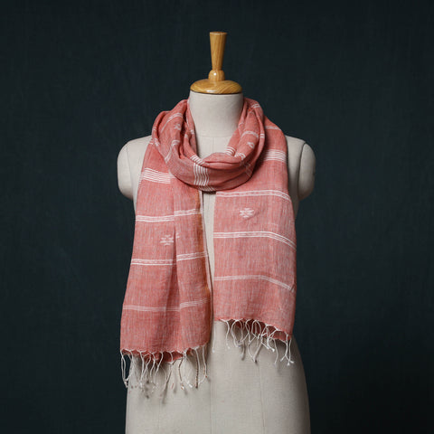Burdwan Jamdani Handloom Linen Stole 08