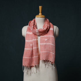 Burdwan Jamdani Handloom Linen Stole 08