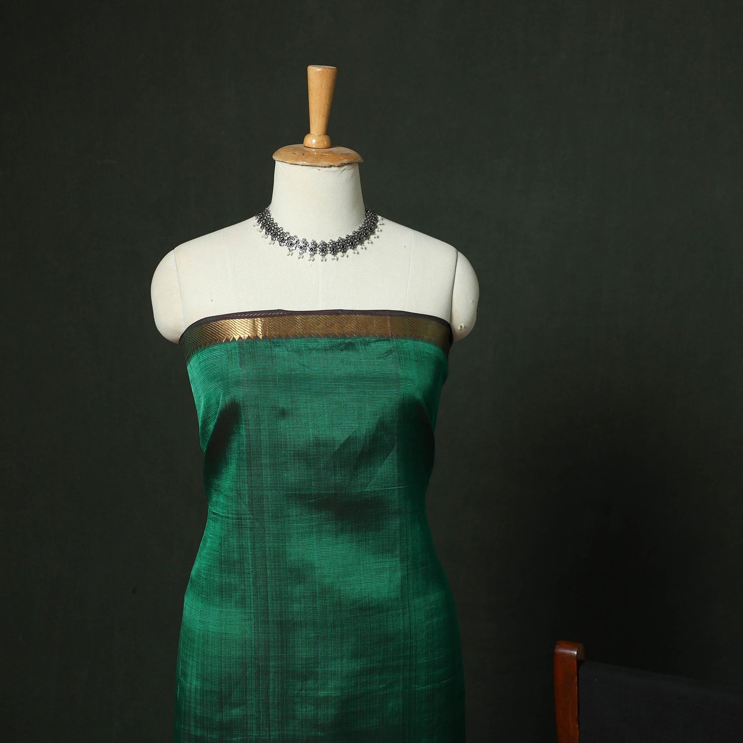 Mangalagiri Handloom Silk Cotton 3pc Unstitched Dress Material Suit Set 07