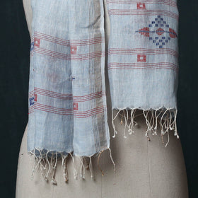 Burdwan Jamdani Handloom Linen Stole 09