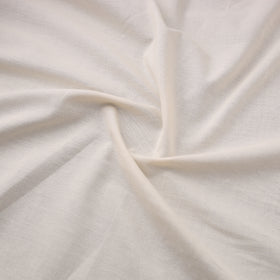 White - Light Cream Jhiri Pure Handloom Cotton Fabric 02